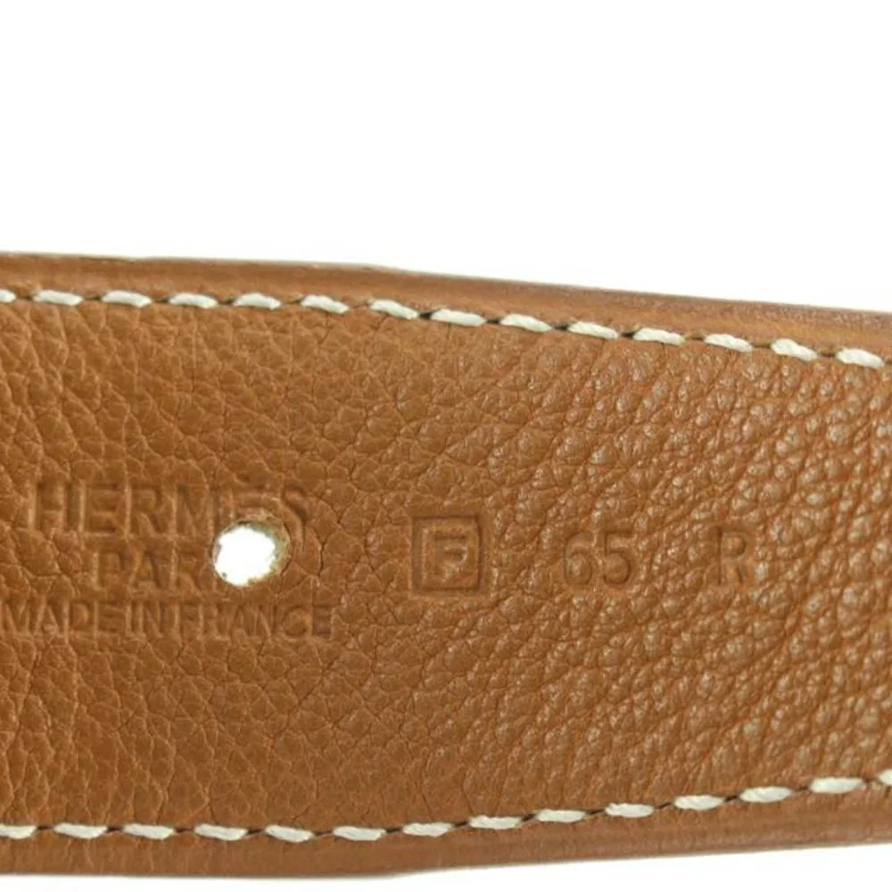 Hermès 32mm Martelee Reversible H Logo Belt Hammered Buckle 85h629s
